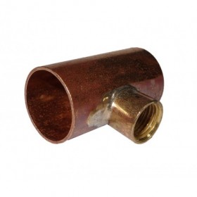 MANGUITO COBRE DIAM. 18 CON TOMA 1/4" SOLDADA