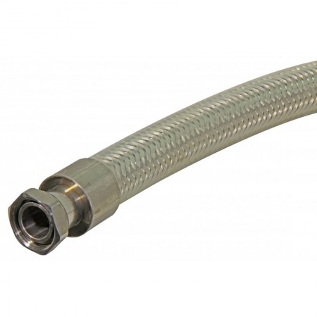 FLEXIBLE INOX 316 INDUSTRIAL AISLADO PVC TRANSPARENTE 1" X 1500 Pmax. 20 bar