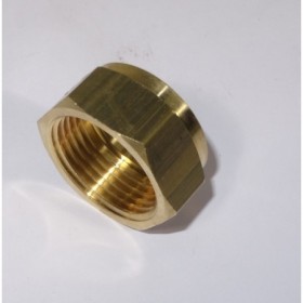 TUERCA HEMBRA DE LATON DN16 G3/4" PRECINTABLE  PARA INOX COARRUGADO