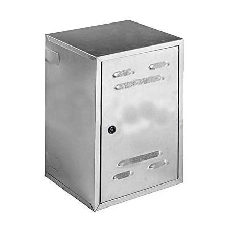 CAJA METALICA GALVANIZADA 400x300x250 CIERRE TRIANGULAR