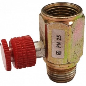 VALVULA PORTAMANOMETRO FIJA CON DESCARGA PN 25 M/H 1/2"