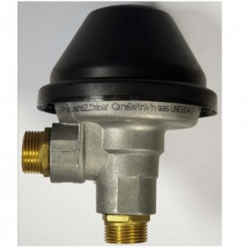REGULADOR ESCUADRA GN12 E3/4"M S3/4" M  CON CAPOTA