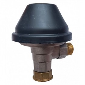 REGULADOR ABONADO ESCUADRA M 3/4" X TL 7/8" 20 MBAR. C/CAPUCHON ENTRADA Y SALIDA RACORES EN LATON