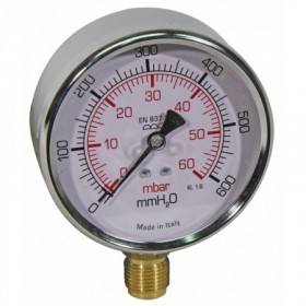 VENTOMETRO SITEM CLASE 1.6 DIAM. 100 600MBAR./6000MMH2O 1/2"