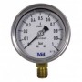 MANOMETRO DE PRECISION CLASE 1 DE 0-40 BAR DIAM.100 1/2" CON CERTIFICADO