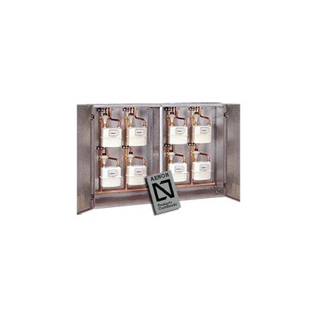 Armario galvanizado con batería gas modular MPA 11 contadores G-4 1930x1050x400 (4+4+3)