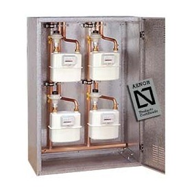 Armario poliéster con batería gas modular GN/MPA 4 contadores G-4 1000x500x300 2+2