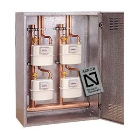 Armario poliéster con batería gas modular GN/BP 5 contadores G-4 1000x750x300 2+2+1