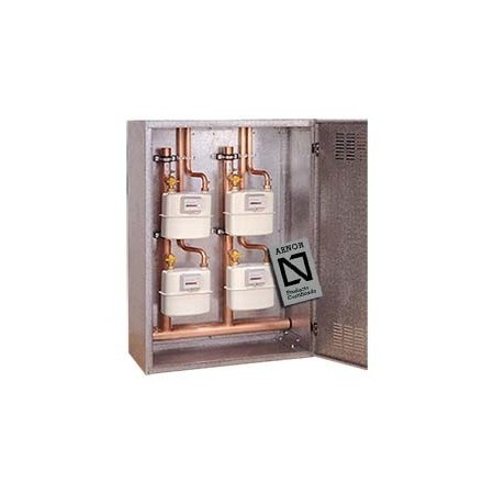 Armario poliéster con batería gas modular GN/BP 5 contadores G-4 1000x750x300 2+2+1