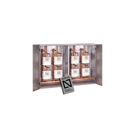 Armario plus con batería modular GN/BP 19 contadores G-4 1930x2100x400