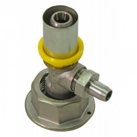 Racor móvil precintable con toma 25 (2.5)x7/8" (con toma presión débil calibre)