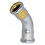 Curva inoxidable pressfitting PRES-GAS 45° hembra-hembra Ø  18