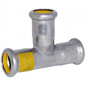 Te igual inoxidable pressfitting PRES-GAS hembra-hembra Ø54