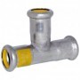 Te igual inoxidable pressfitting PRES-GAS hembra-hembra Ø76