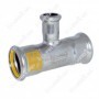 Te reducida inoxidable pressfitting PRES-GAS hembra-hembra Ø42 - 35 - 42