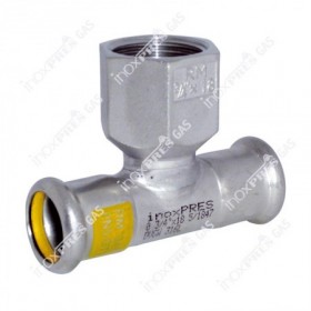 Te roscada inoxidable pressfitting  PRES-GAS 76 - 3/4" - 76