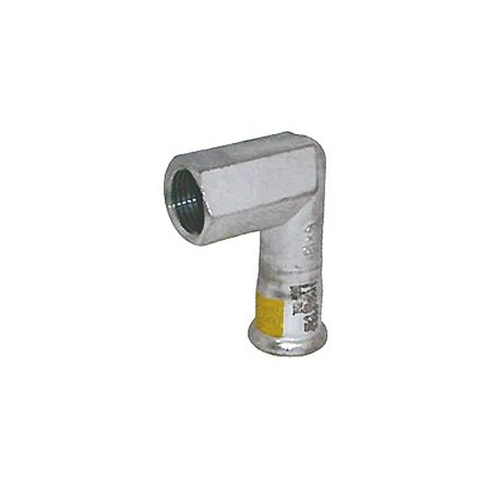 Codo hembra inoxidable pressfitting  PRES-GAS 42 - 1.1/2"