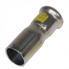 Reducción inoxidable pressfitting  PRES-GAS macho-hembra 22 - 18