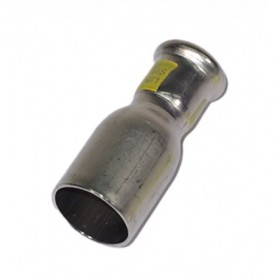 Reducción inoxidable pressfitting  PRES-GAS macho-hembra 28 - 18