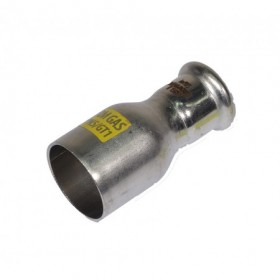 Reducción inoxidable pressfitting  PRES-GAS macho-hembra 35 - 22