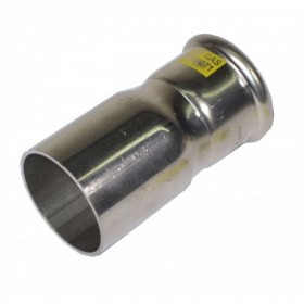 Reducción inoxidable pressfitting  PRES-GAS macho-hembra 42 - 35