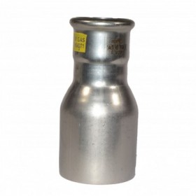 Reducción inoxidable pressfitting PRES-GAS macho-hembra 108- 76
