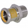 Unión macho inoxidable pressfitting PRES-GAS 42 - 1.1/2"