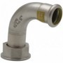 Racor inoxidable pressfitting 90° 2 piezas precintable ø22-7/8" GAS