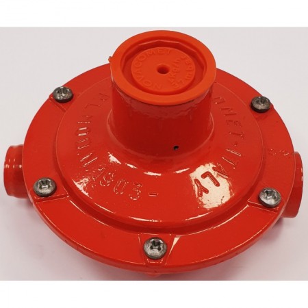 Regulador GLP Q: 4 kg/h Ps: 37 mbar. hembra-hembra 1/4"x3/8" MONDIAL