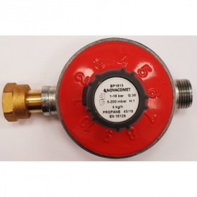 Regulador regulable GLP Q: 4 kg/h Ps: 50-150 mbar hembra-hembra 1/4"x3/8" NOVACOMET