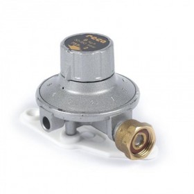 Regulador regulable GLP Q: 6 kg/h Ps: 50-150 mbar tuerca loca x macho 20x1.5 RECA