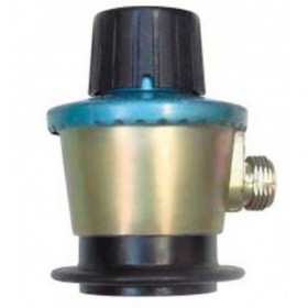 Regulador nacional MONFA para botella de butano modelo salida libre regulable con cabezal negro