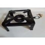 Quemador industrial atmosférico de baja presión con soporte 4 patas chapa pintada