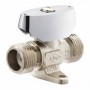 Válvula gas cromada para interior m-10 de M20x150 PN5
