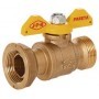 Válvula gas contador recta de 3/4" mariposa PN5