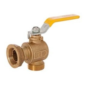 Válvula gas contador escuadra 7/8" palanca PN5