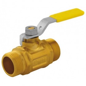 Llave gas montante macho-macho de 1-1/4” PN5 palanca