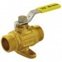 Válvula gas montante con patas macho-macho de 1/2" PN5 palanca