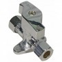 Válvula de aparato gas cromada Ermeto Ø12 PN5 con patas V82