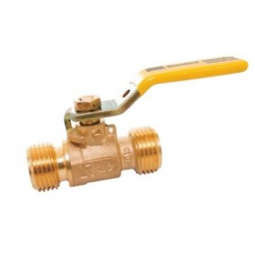 Llave gas montante macho-macho de 1/2" PN5 palanca paso reducido