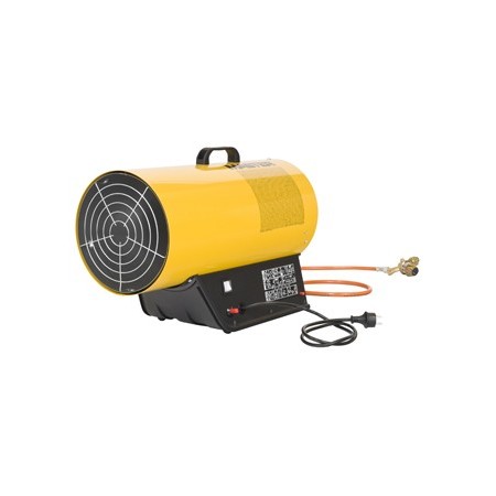 Cañón de aire caliente móvil a GLP blp53m de potencia regulable encendido manual  de 36 a 53 kWh DANTHERM BLP33M