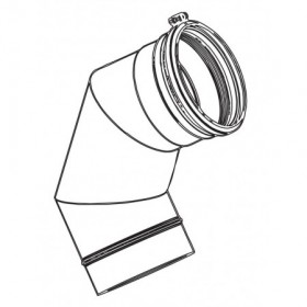 Codo inoxidable 90º  Ø 110 mm ROBUR