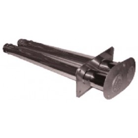 Kit tubos de entrada y escape para montaje en pared L: 1 m doble terminal exterior fundición ROBUR