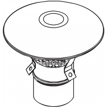 Terminal de techo inoxidable  Ø 110 mm ROBUR