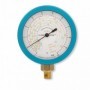 Manómetro vertical de 60Ø BLONDELLE de -10 a +10bar para R22. R407C y R134a con conexión 1/4" SAE