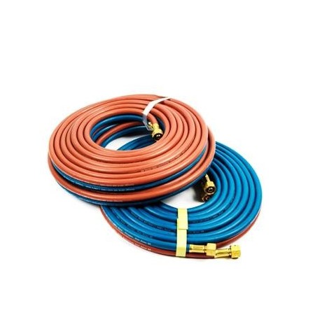 Manguera de oxi-acetileno de 3m de 9/16" oxígeno y 3/8" acetileno