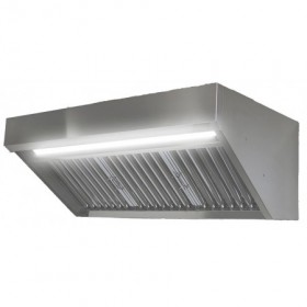 Campana industrial modular MUNDOFAN con luz led SLIMLIGHT 1500x800x550mm