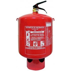 Extintor de incendios fijo automático 6kg POLVO ABC CE con cadena techo