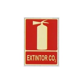 Señal CO2 sencilla. conforme a Norma UNE-23035