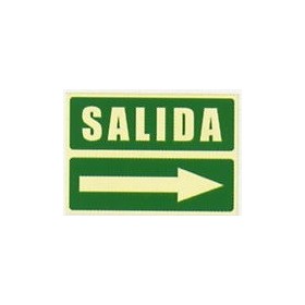 Señal Salida derecha sencilla. conforme a Norma UNE-23035